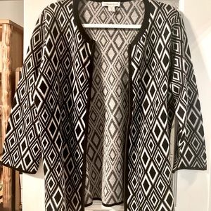 EUC! Part Merino Wool Coldwater Creek Zip Front Sweater Jacket. Sz M (10-12).